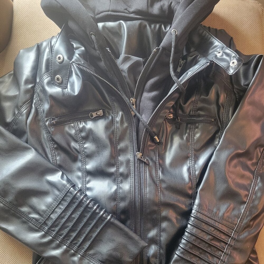 Faux Leather Womens Jacket size XS